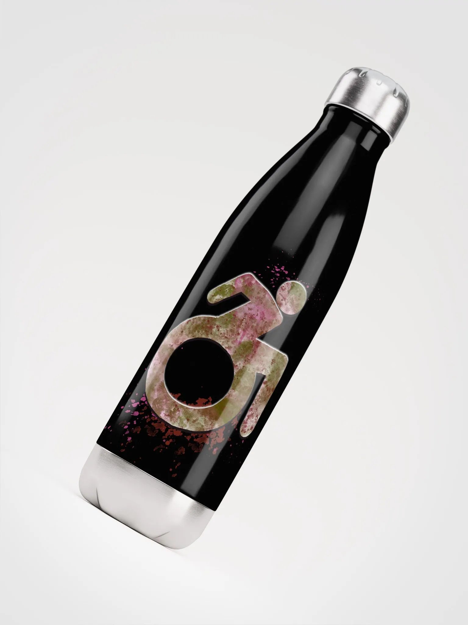 Wheelie, Pink Splash SS Water Bottle product image (4)