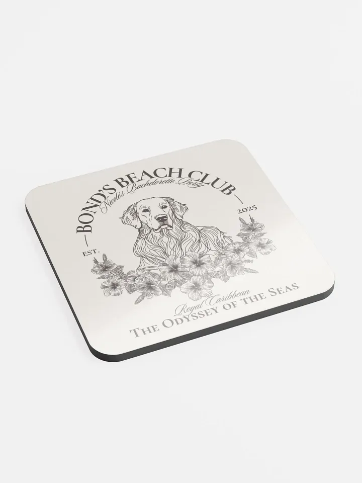 Bond's Beach Club Bachelorette Cork Coaster product image (2)