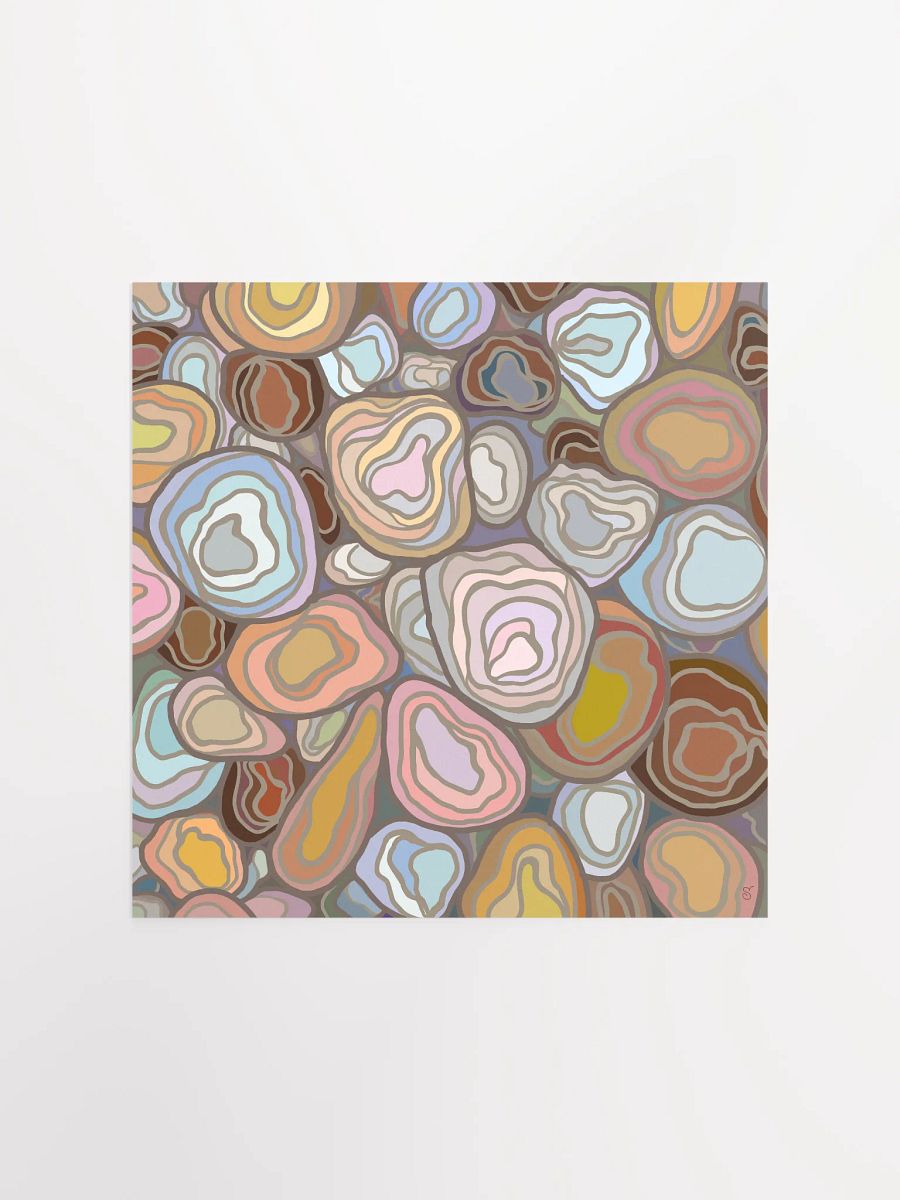 Organic Agate Abstract Matte Poster - Stones No. 2 product image (1)