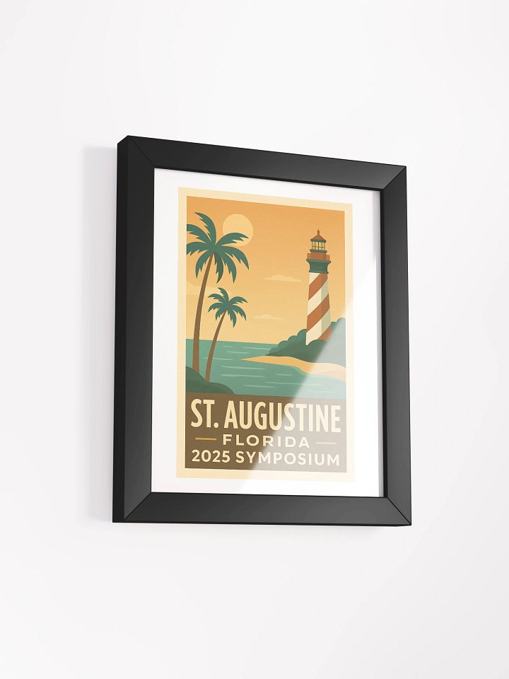 St. Augustine Coastline Framed Poster – Vintage Travel Edition product image (2)