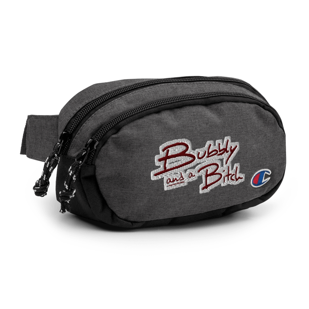 Bubbly and a B*tch (maroon bubble design) champion fanny pack product image (3)