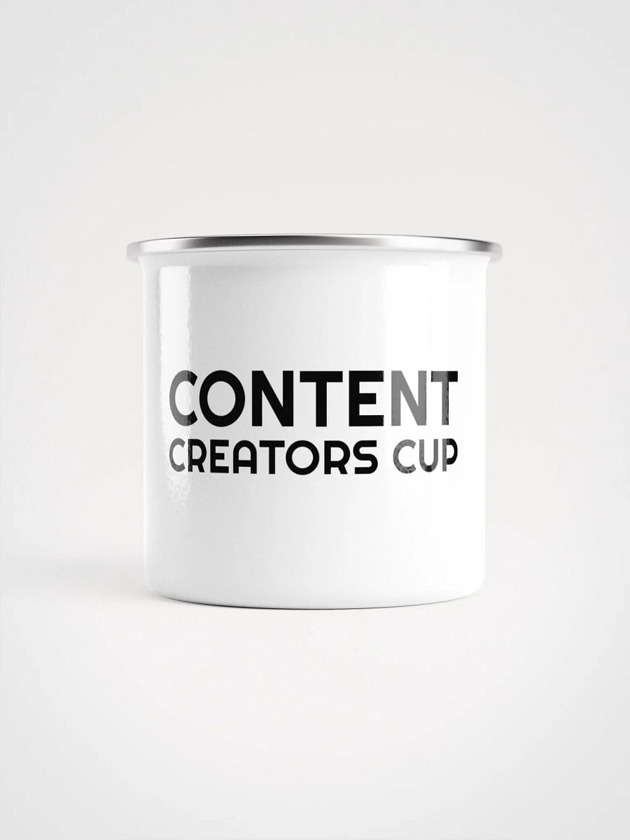Content Creators Cup Enamel Mug - White product image (1)