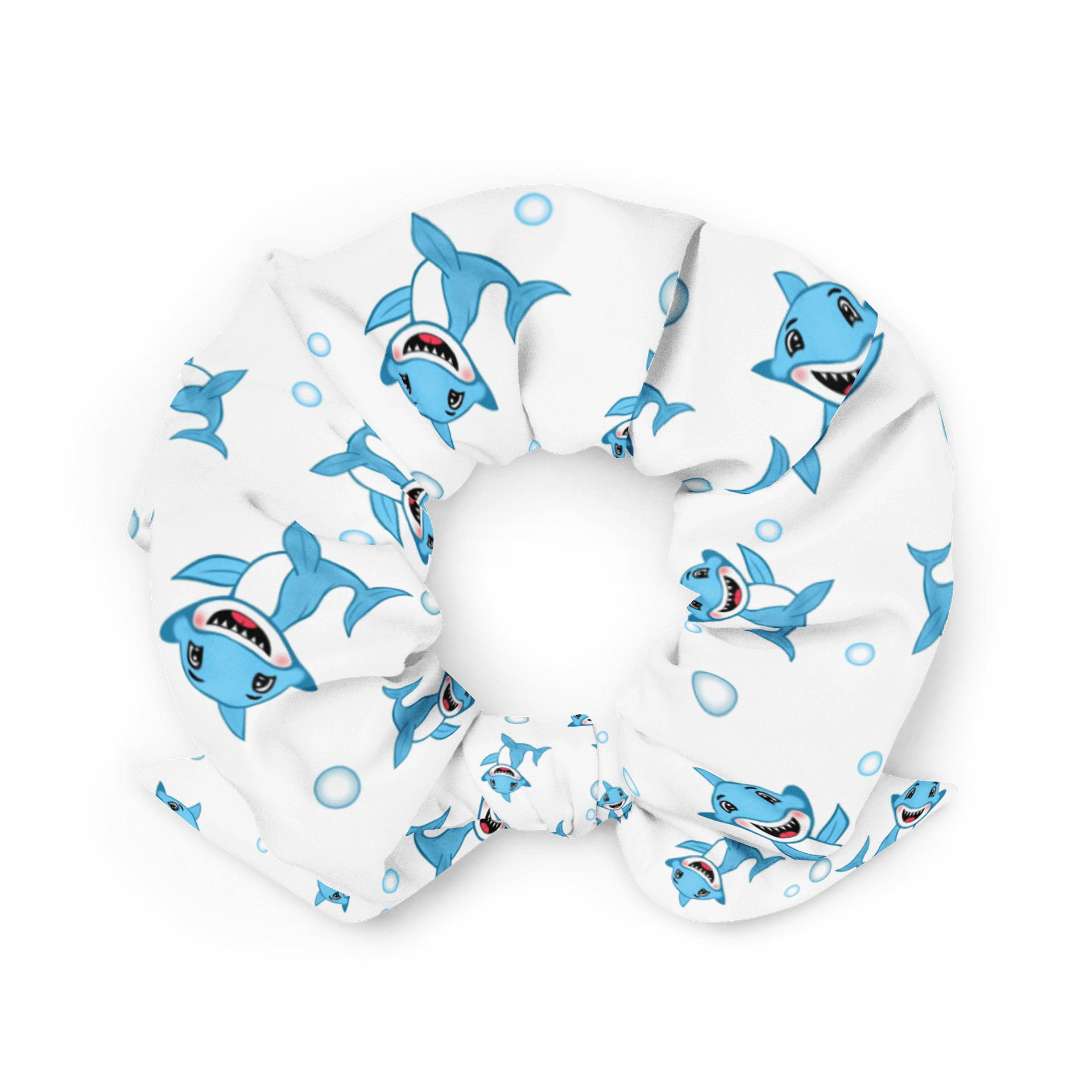 Smiling Shark All-Over Print Scrunchie product image (2)