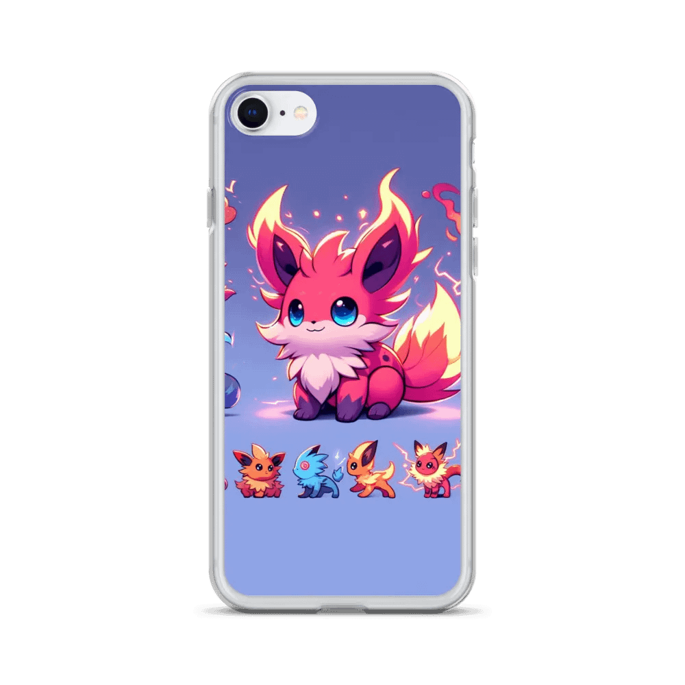 Flame Foxes Clear iPhone Case product image (24)