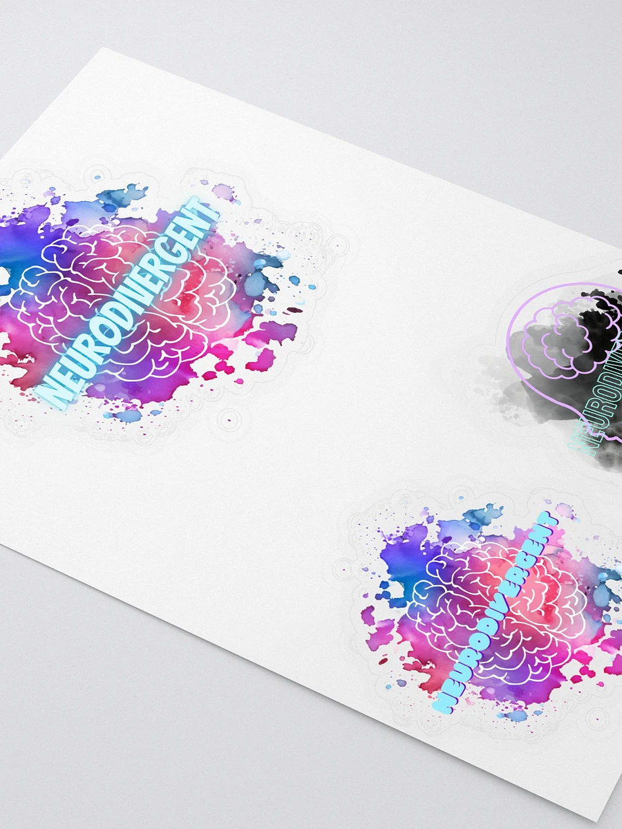 NeuroDivergent Pride Kiss Cut Sticker Sheet product image (3)