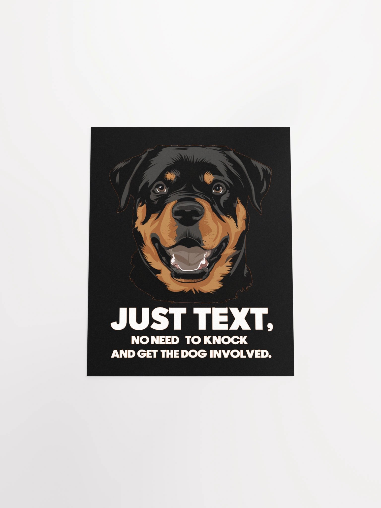 Rottweiler Just Text - Poster product image (8)