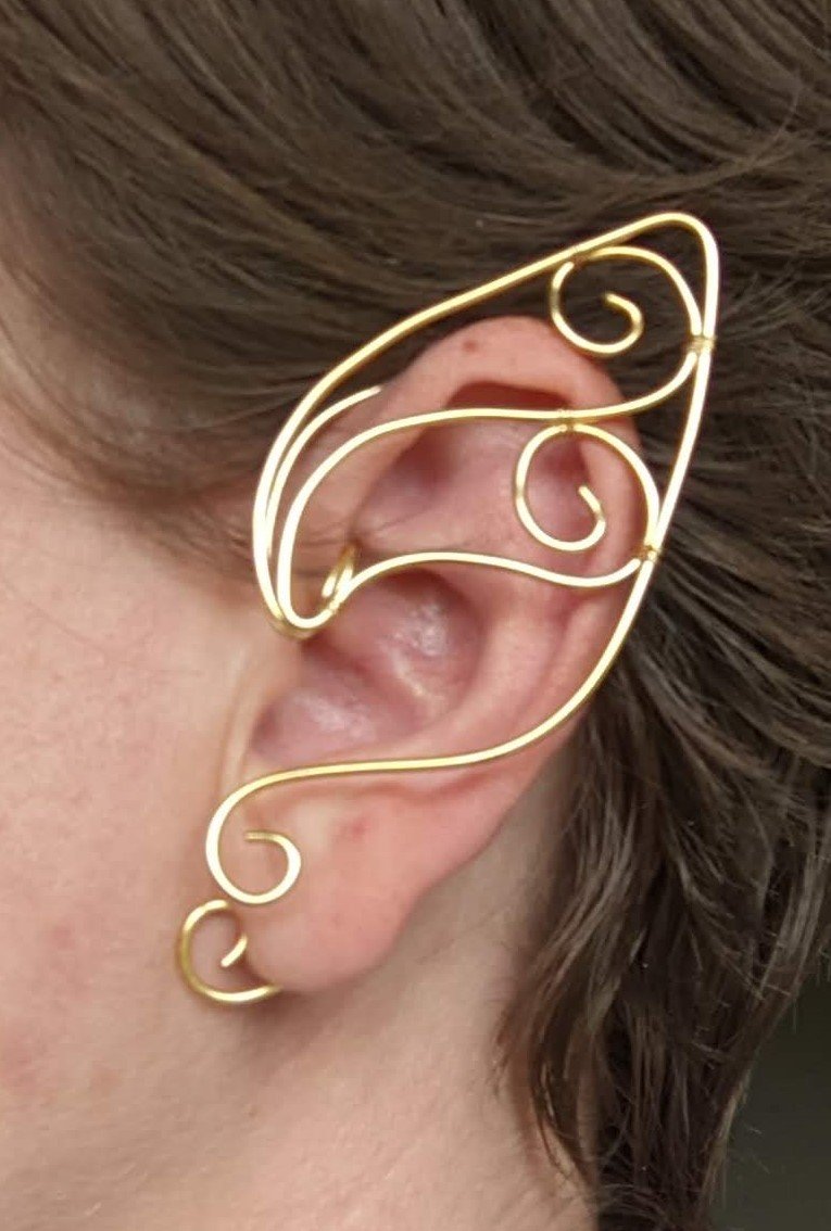 Wire Elf Ears - Standard Gold product image (2)