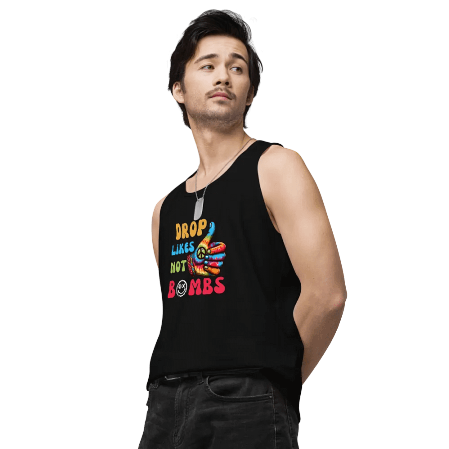 Drop likes not bombs tank product image (4)