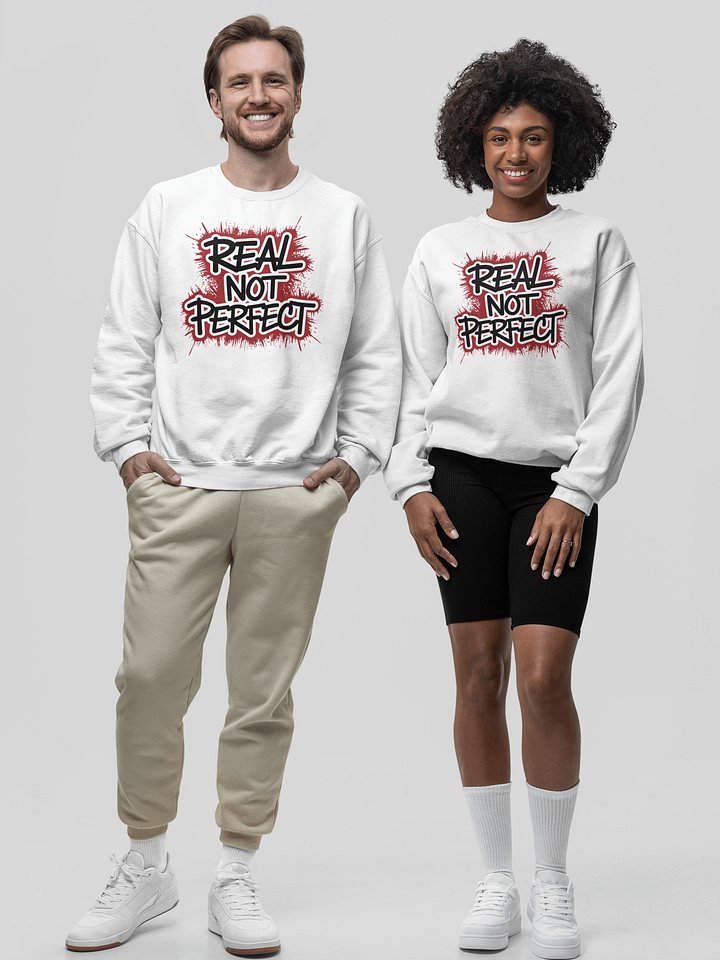 Real not Perfect | Unisex Premium Sweatshirt by Cotton Heritage product image (1)
