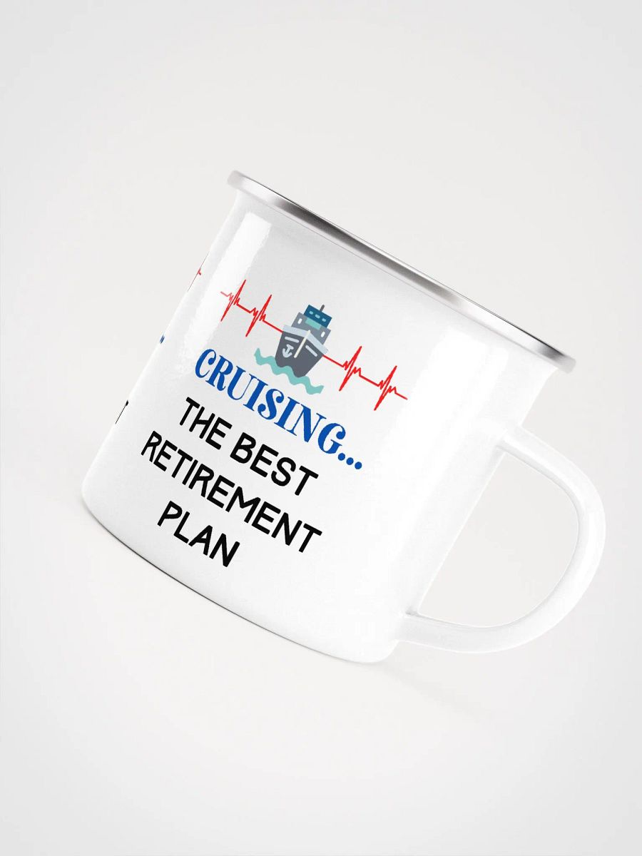Cruising in Retirement Enamel Mug product image (5)