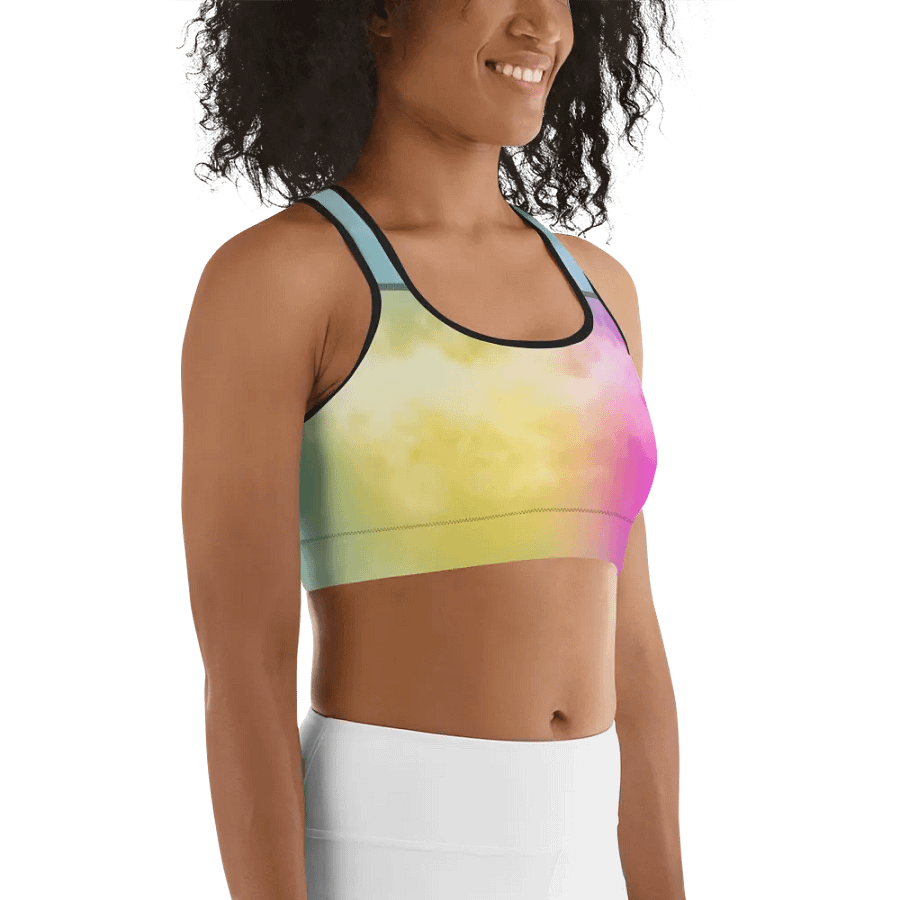 Blur cloud rainbow Design Sports Bra - V3 product image (11)