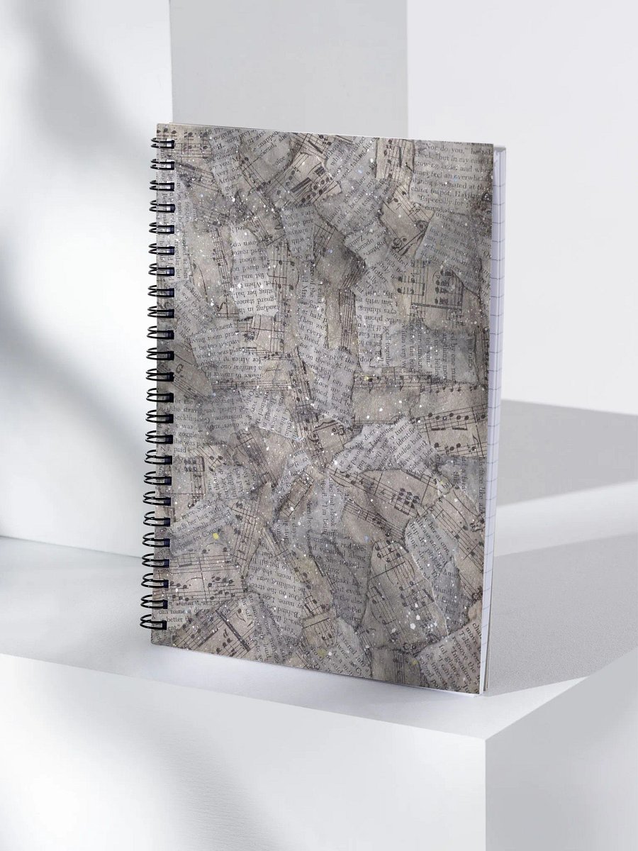 Universe of Words and Music Spiral Notebook product image (4)