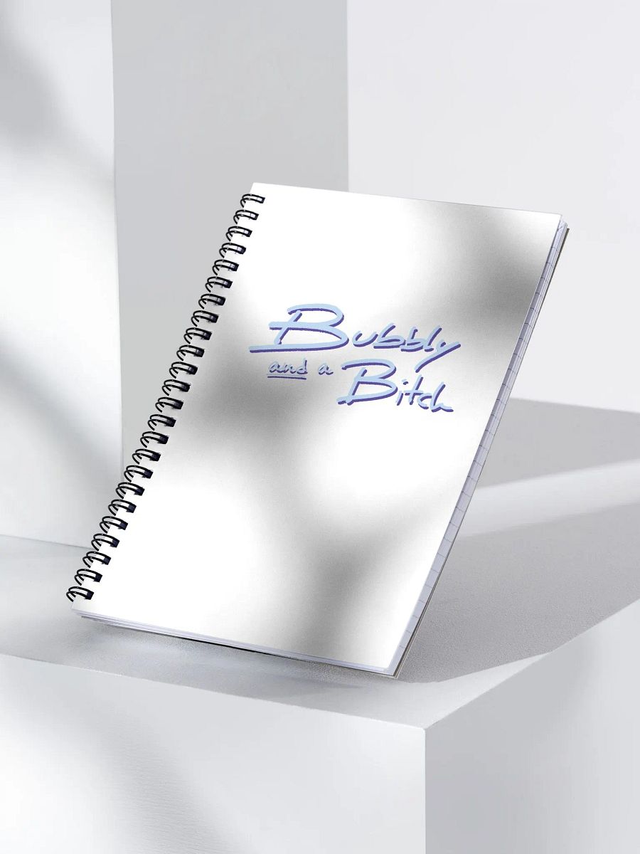 Bubbly and a B*tch (blue and purple shadow design) noteboo product image (4)