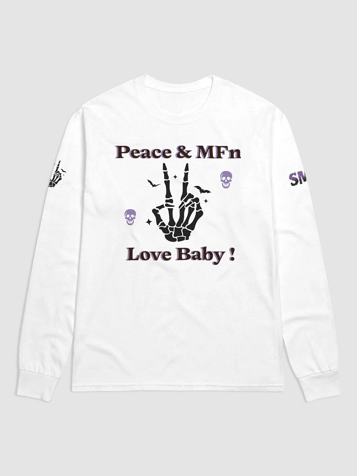 ''Peace & MF'n Love Baby'' Long Sleeve Shirt by Champion product image (1)
