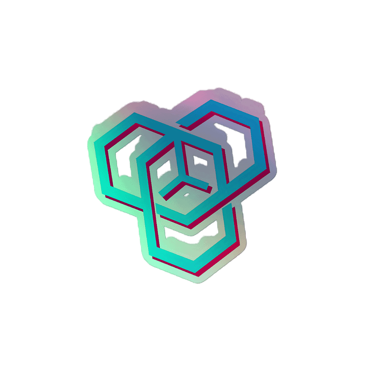 Cubie Holographic Sticker product image (2)