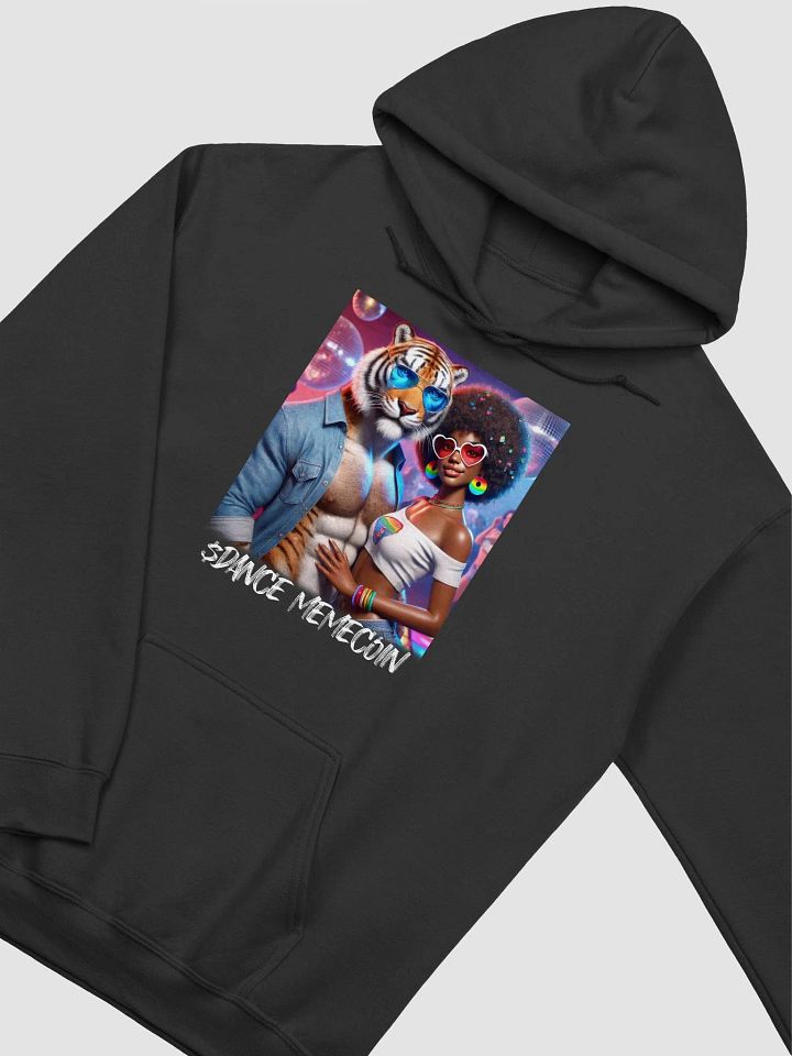 DANCE MEMECOIN - TITAN TIGER & AFRO DIVA - CLASSIC HOODIE - BLACK product image (1)
