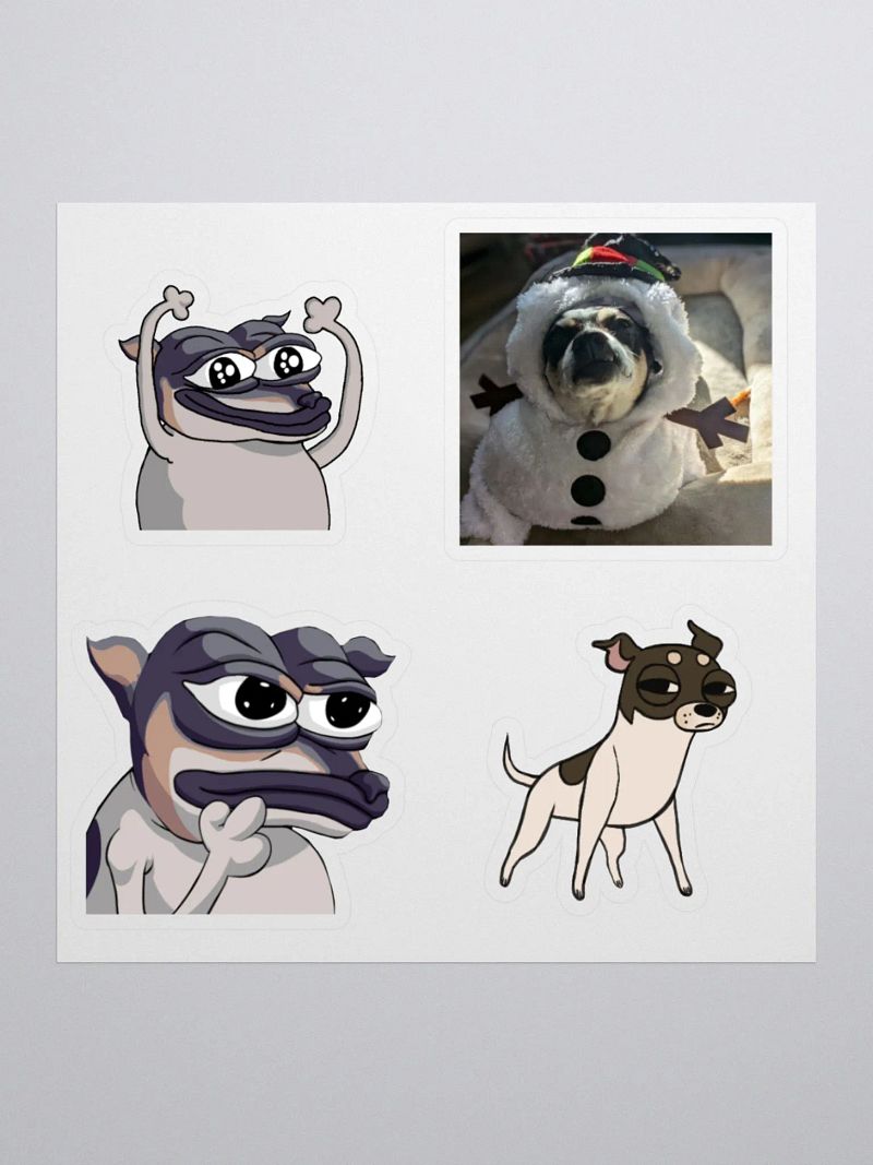Pawsitively Adorable Cookie the Dog Sticker Set