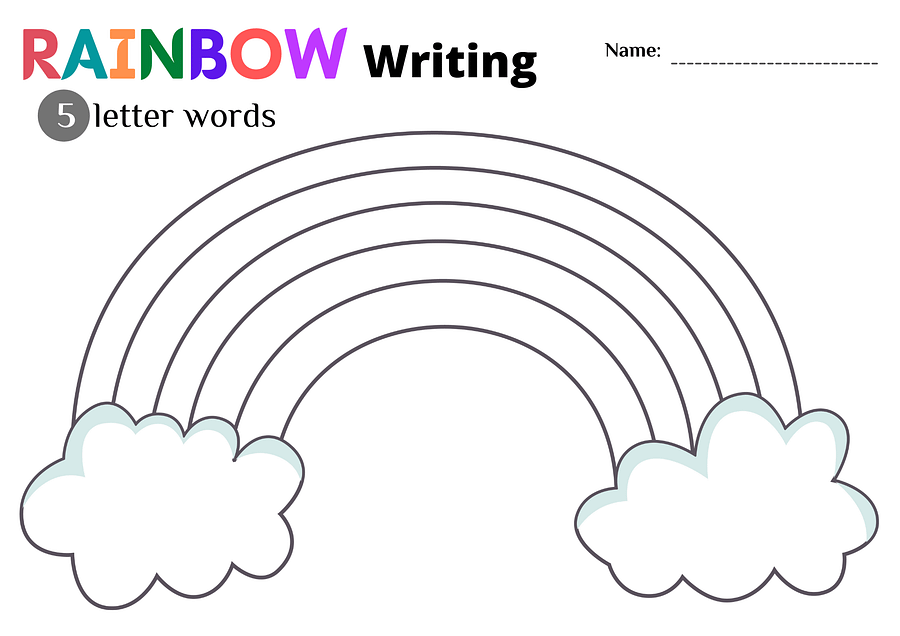 95 Unique Rainbow Writing Worksheets product image (4)