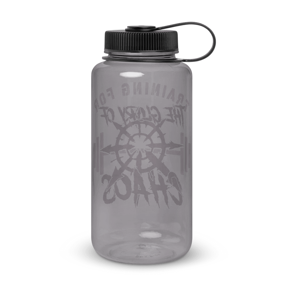 Training for the Glory of Chaos Wide Mouth Water Bottle | Warhammer 40K Chaos Design product image (6)
