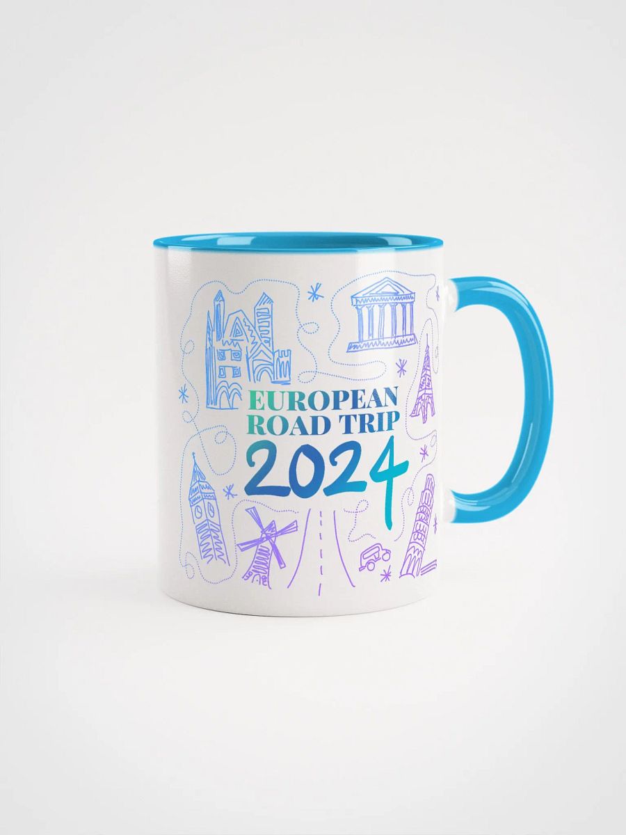 European Road Trip Souvenir Mug (Cool Colors) (11oz) product image (1)