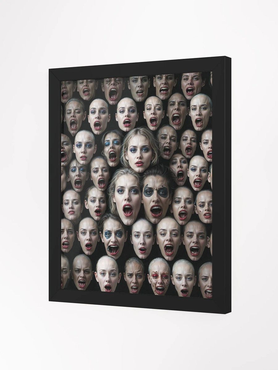 Screaming Faces Framed Print product image (7)