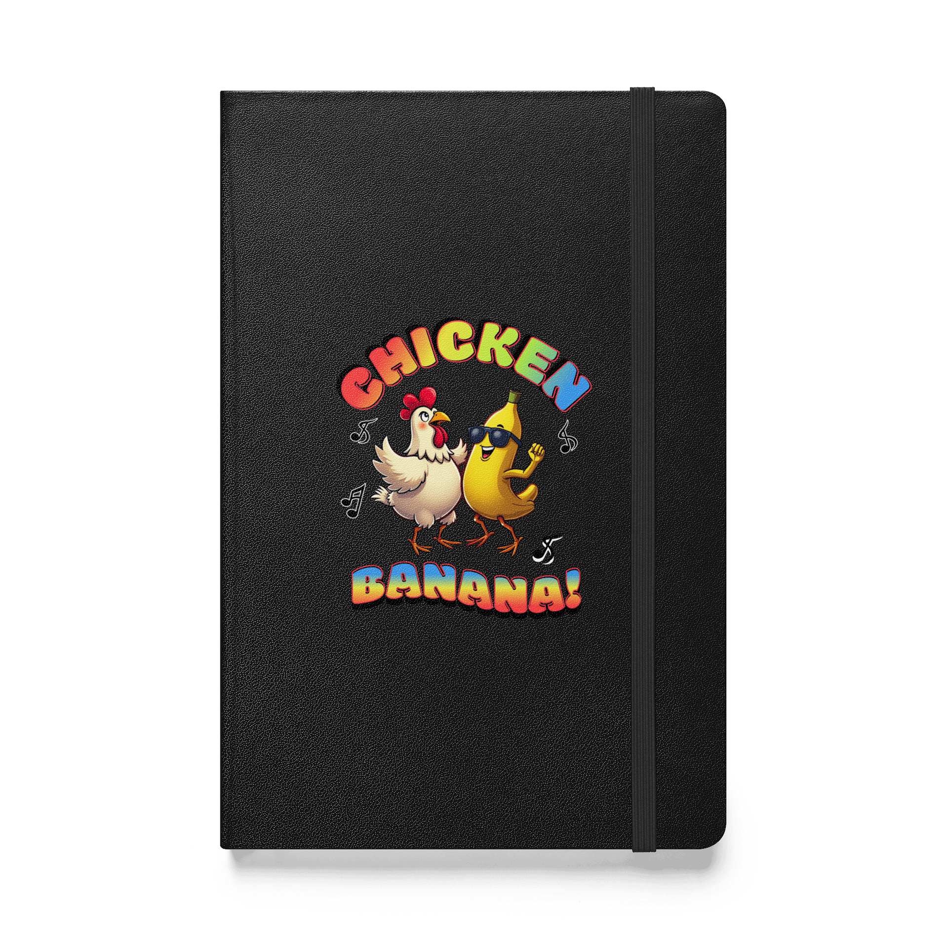 Chicken Banana Funky Celebration Hardcover Notebook product image (1)