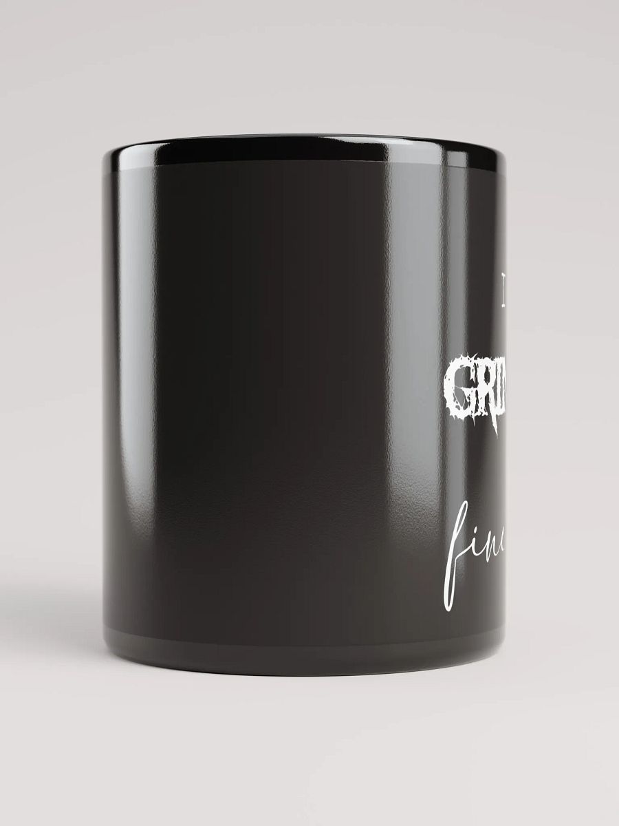 Grindcore and Fine Dining Black Glossy Mug product image (5)