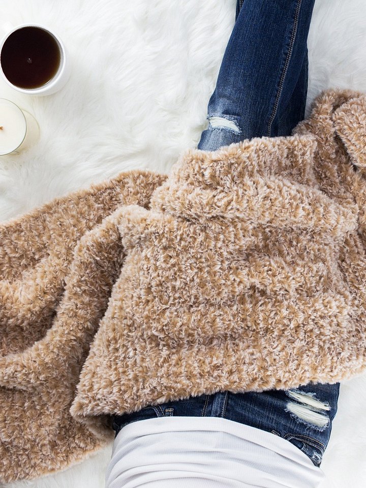 Teddy Bear Rectangle Shawl Wrap - Togetherness product image (1)
