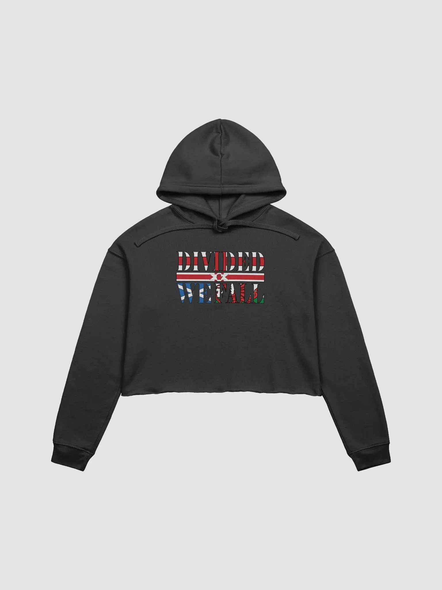 Divided We Fall - UK - Bella+Canvas Fleece Crop Hoodie product image (2)