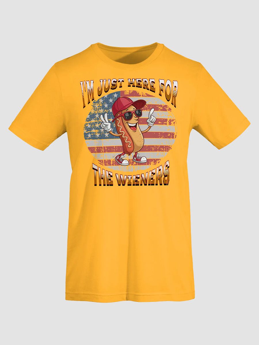 Im Just Here For The Wieners Patriotic Cool Tee product image (31)