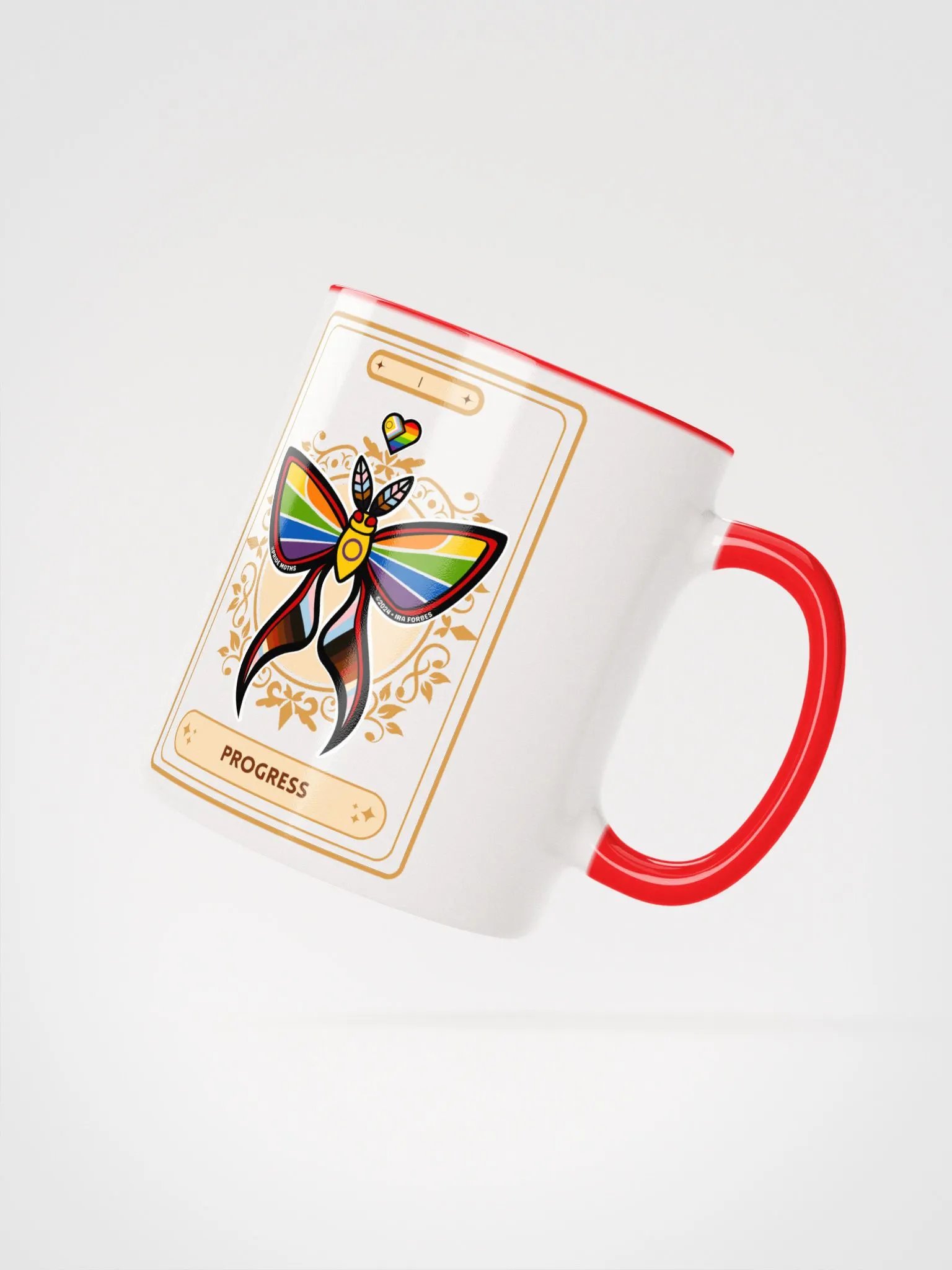Progress Pride | Tarot Moth | Moth Mugs | LGBTQIA+ product image (2)