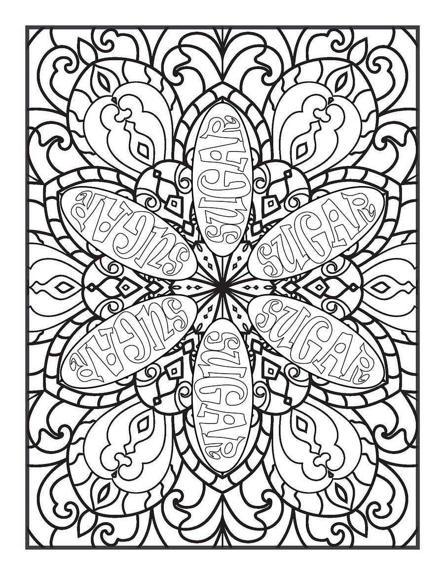 Art & Expletives, The Clean Cuss Version-Almost Swear Word Coloring Book for Adults | Printable | Alternative Cuss Words and Swears product image (2)