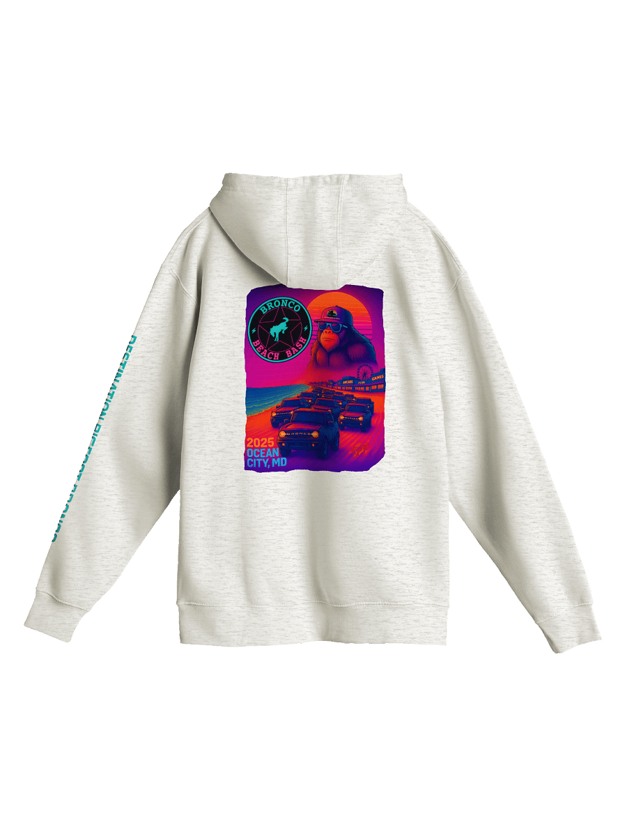 2025 Bronco Beach Bash Ocean City / Destination Bigfoot Bronco Collab Hoodie (Multiple Colors Available) product image (2)