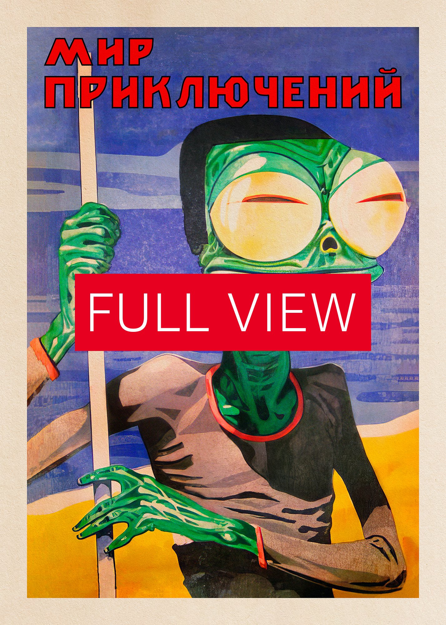Soviet retro sci-fi, USSR 1928 — Soviet retro sci-fi poster, vintage soviet print, soviet space product image (3)