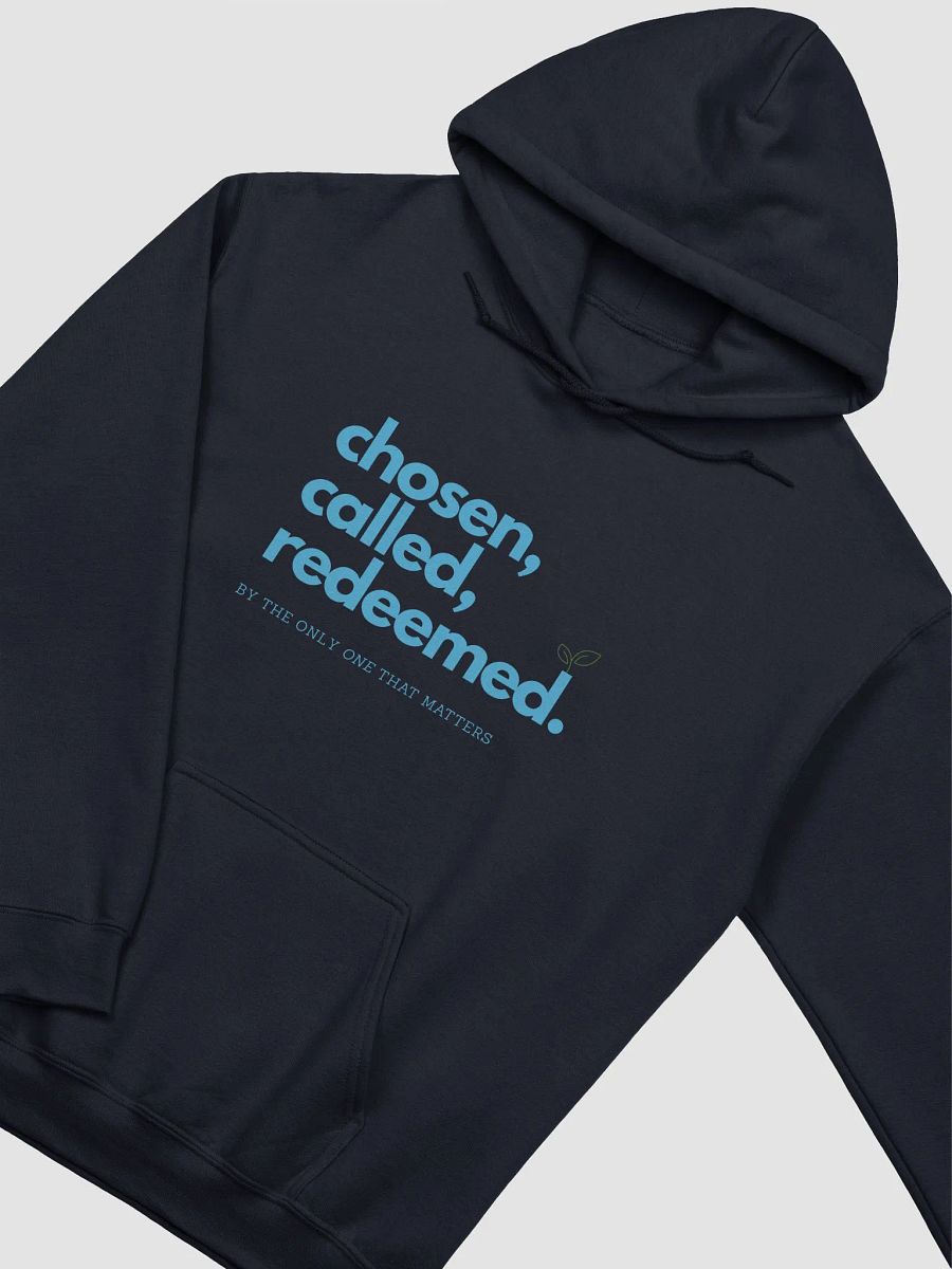 Chosen, Called, Redeemed Unisex Hoodie (Blue Text) product image (5)