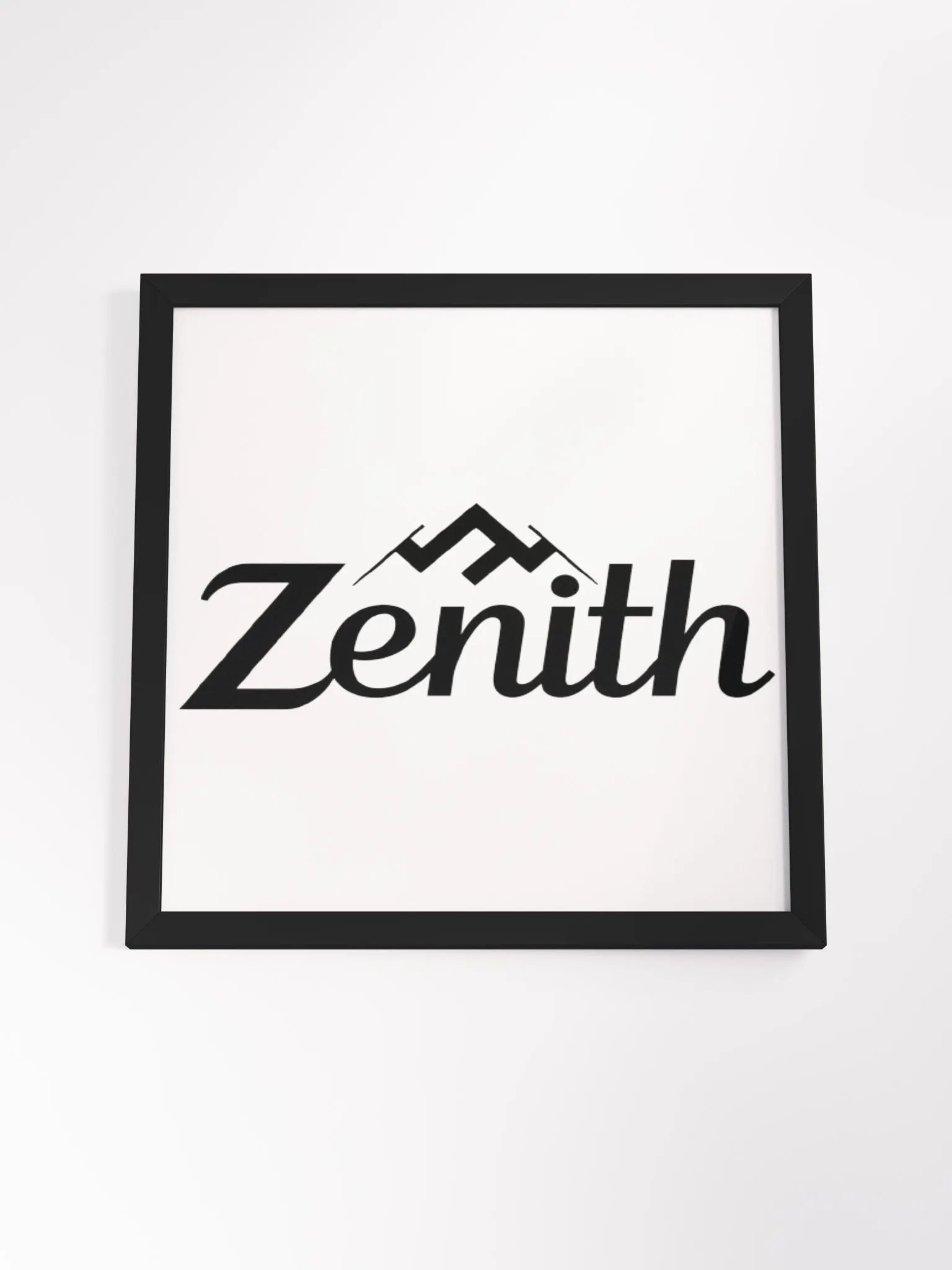 Zenith Framed Matte Poster - Minimalist Mountain Peak Design product image (4)