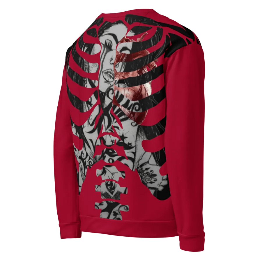 Heartbreak Ribcage - CARMINE | Unisex Sweatshirt product image (5)