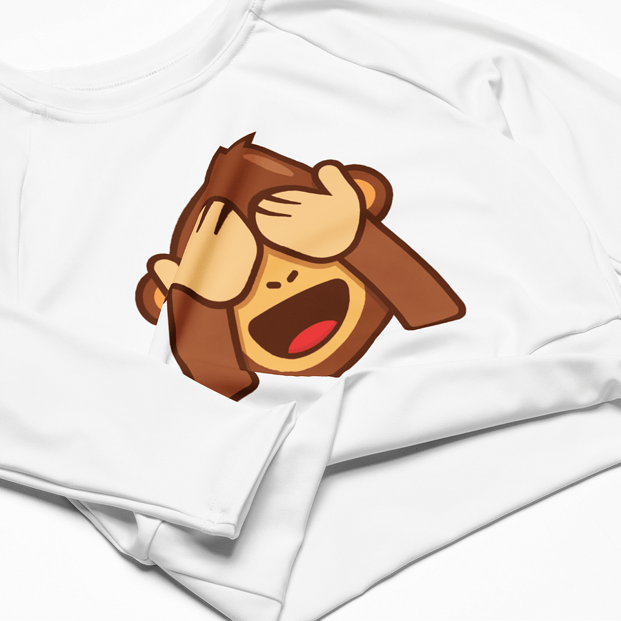 See No Evil Monkey All-Over Print Crop Top product image (4)