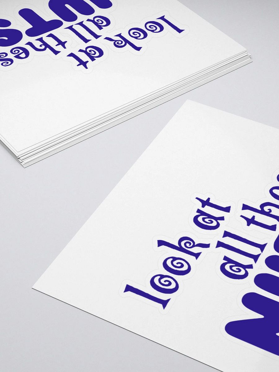 Look at all these NUTS, Sticker, Purple product image (10)