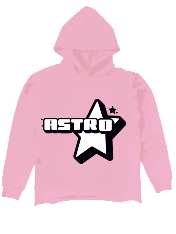 Astro pink pullover hoodie product image (1)