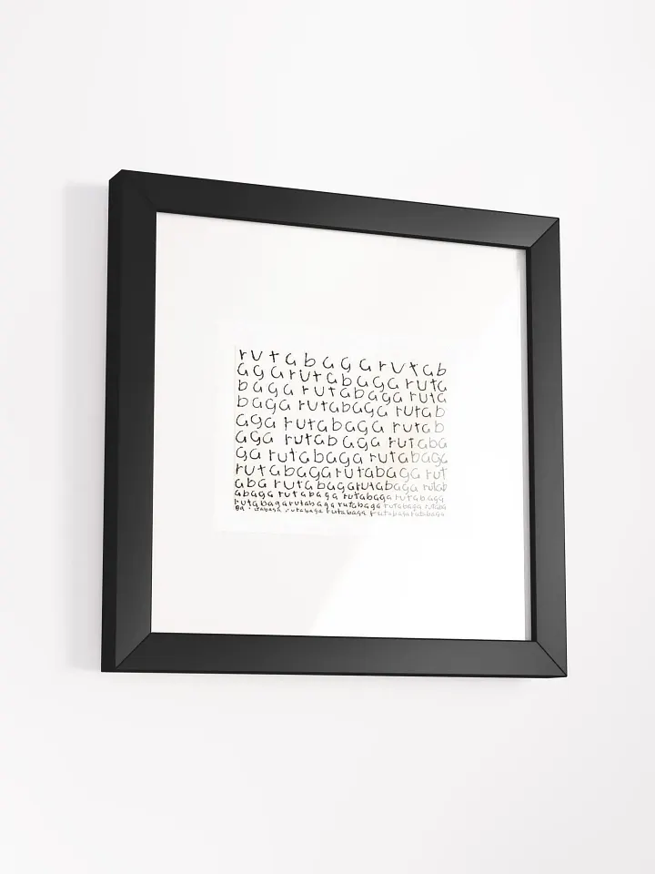 rutabaga Panel Card Print Framed product image (1)