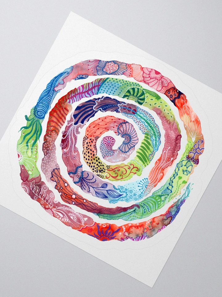 Spiral Doodles Kiss Cut Stickers product image (6)