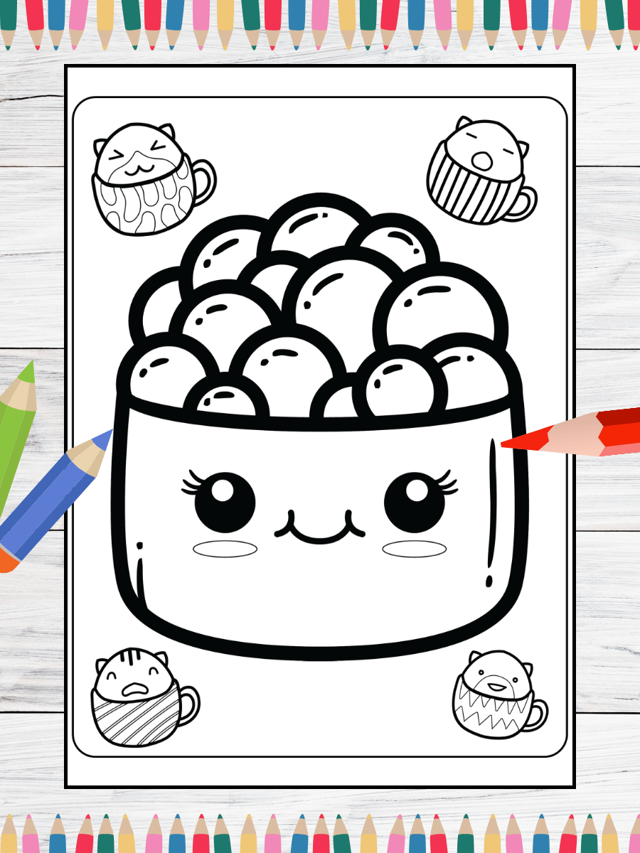 Sushi Kawaii (PDF Coloring Pages) product image (4)