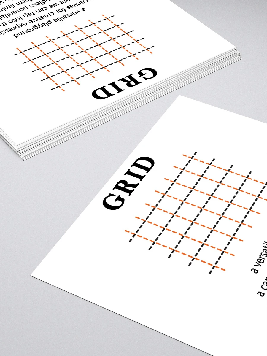 grid Sticker -orange line product image (3)