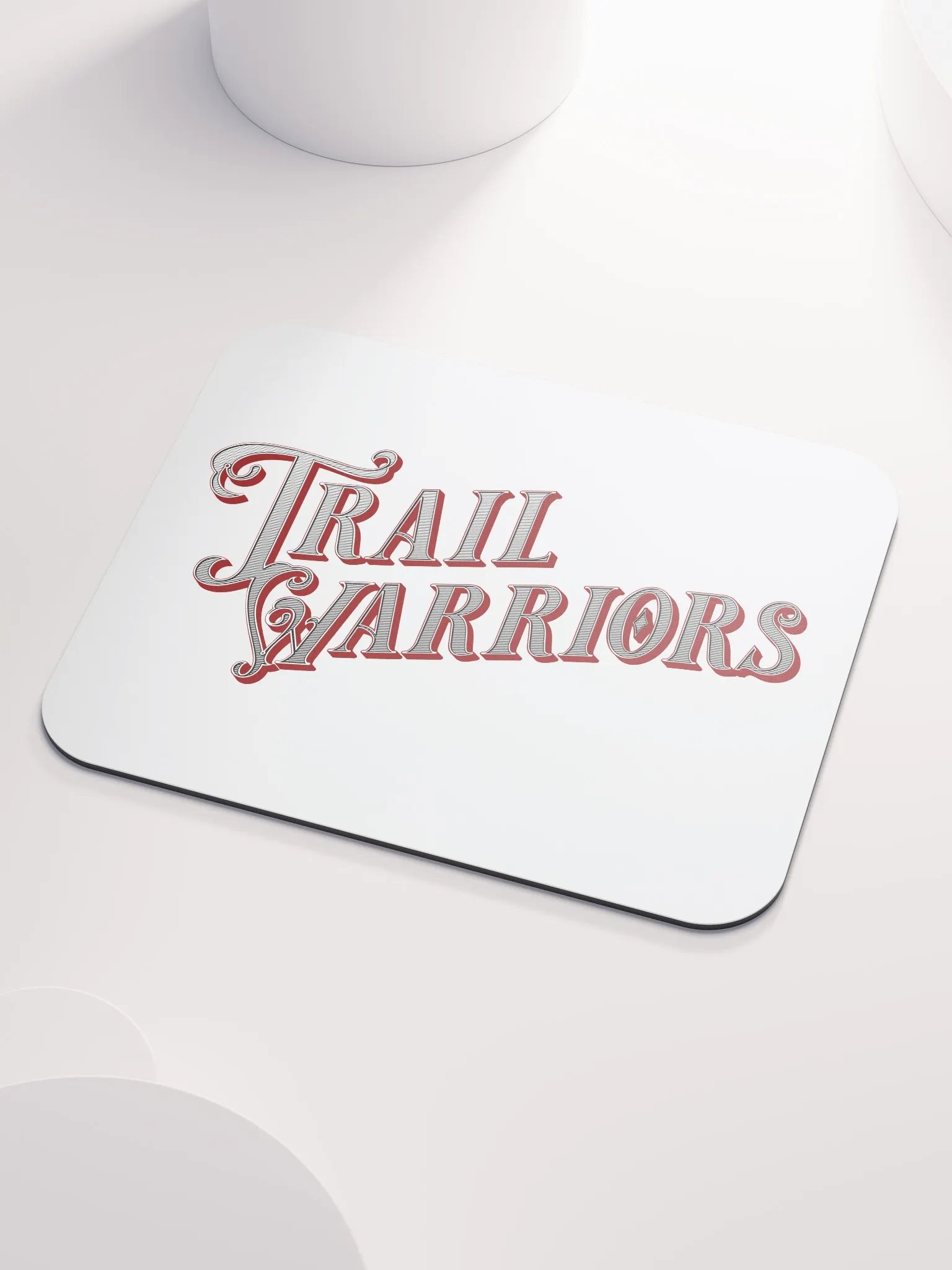 Red w/ Gradient Classic Trail Warriors Emblem Mouse Pad product image (3)