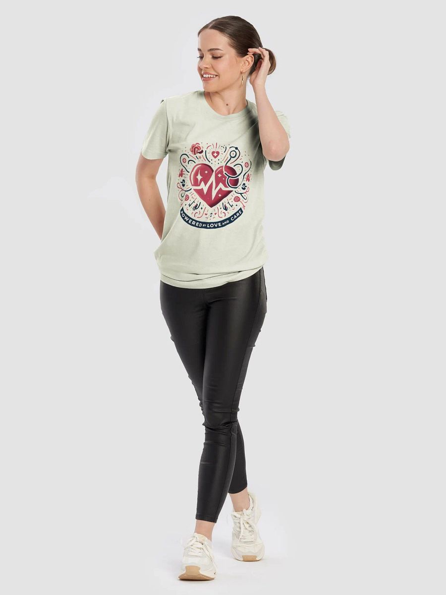 Love-Powered Geometric Heart T-Shirt product image (91)