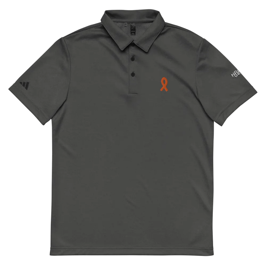 Space-Dyed Polo Shirt- Embroidered - Cancer Awareness Orange Ribbon product image (5)