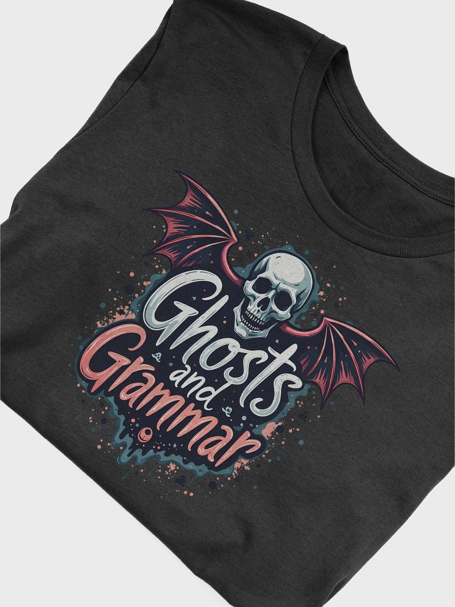 Ghosts and Grammar Skull Wings Tee product image (14)