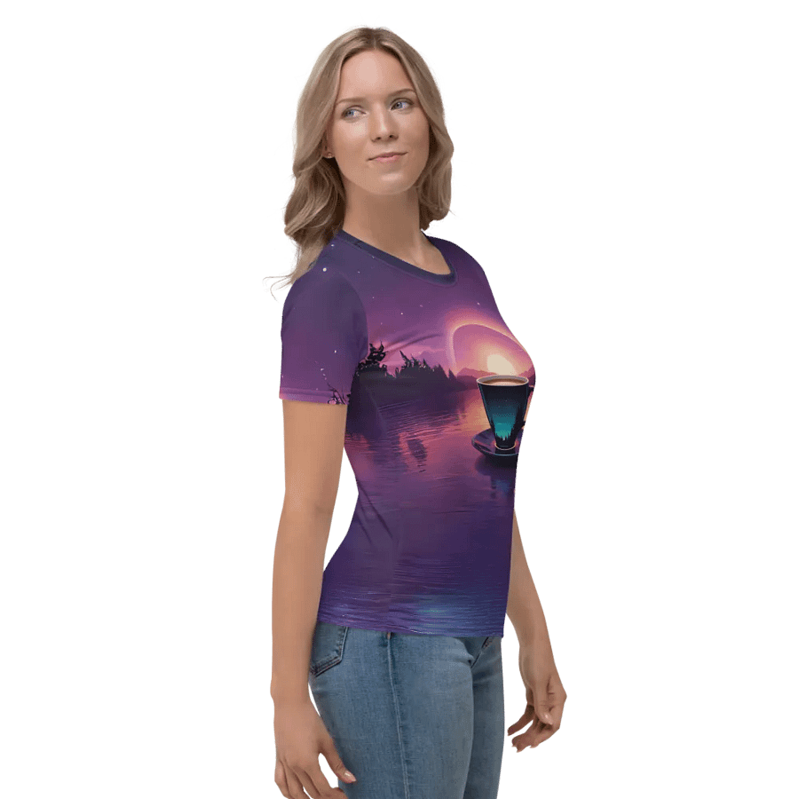 Coffee Sunset All Over Print T-shirt product image (3)