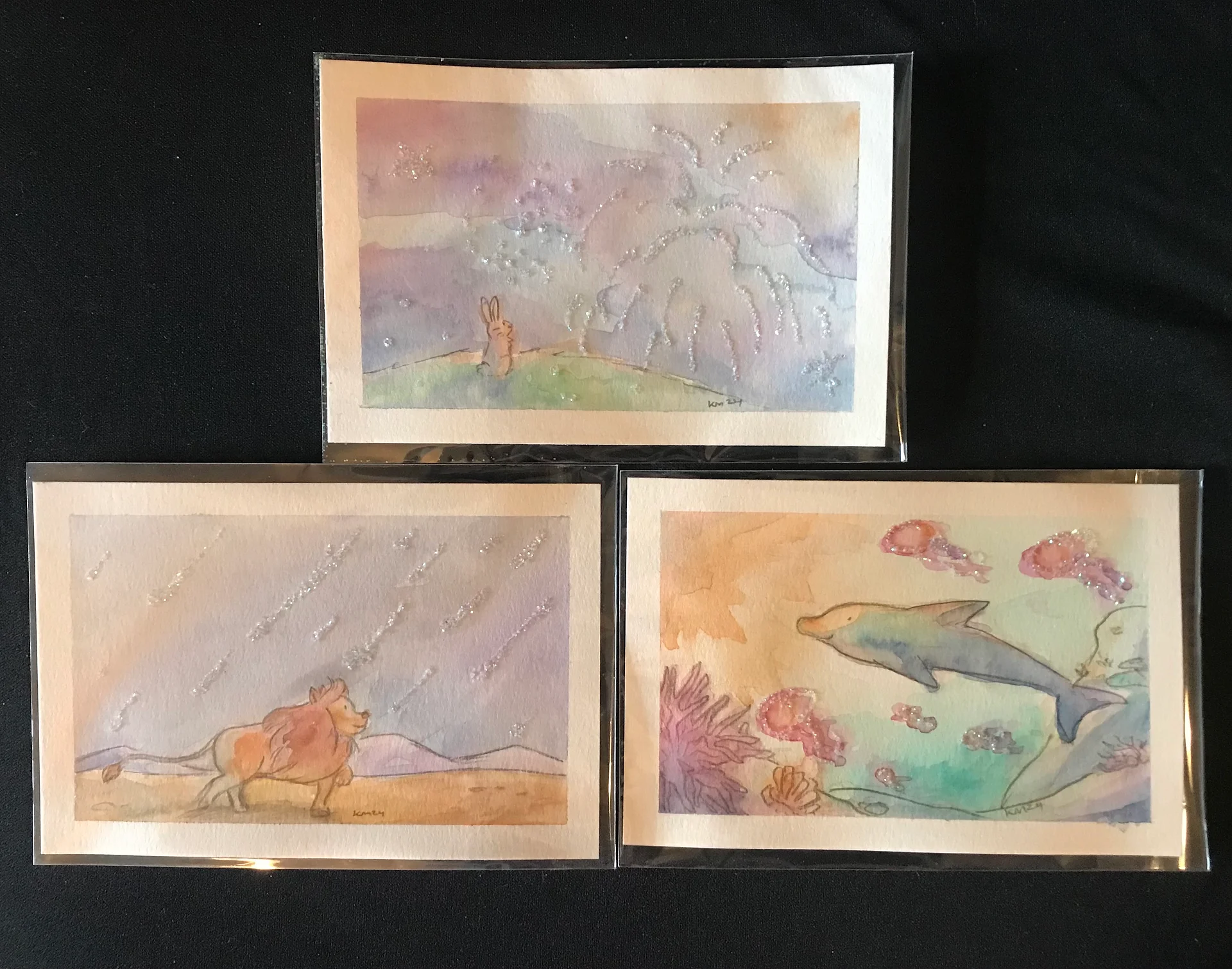 Sparkle Animals Original Watercolors product image (1)